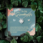 Grandma To My Granddaughter I Hugged This Little Pendant I Squeezed It Tight Love Knot Necklace Grandma To My Granddaughter I Hugged This Little Pendant I Squeezed It Tight Love Knot Necklace