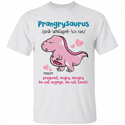 Dino Shirt, White, Unisex T-Shirt