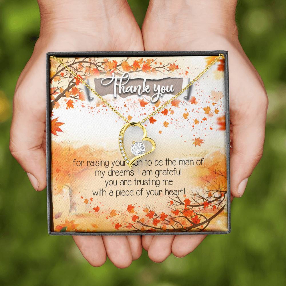Thank You for Raising Your Son to Be the Man of My Dreams Mother-In-Law Forever Love Pendant Necklace Thank You for Raising Your Son to Be the Man of My Dreams Mother-In-Law Forever Love Pendant Necklace