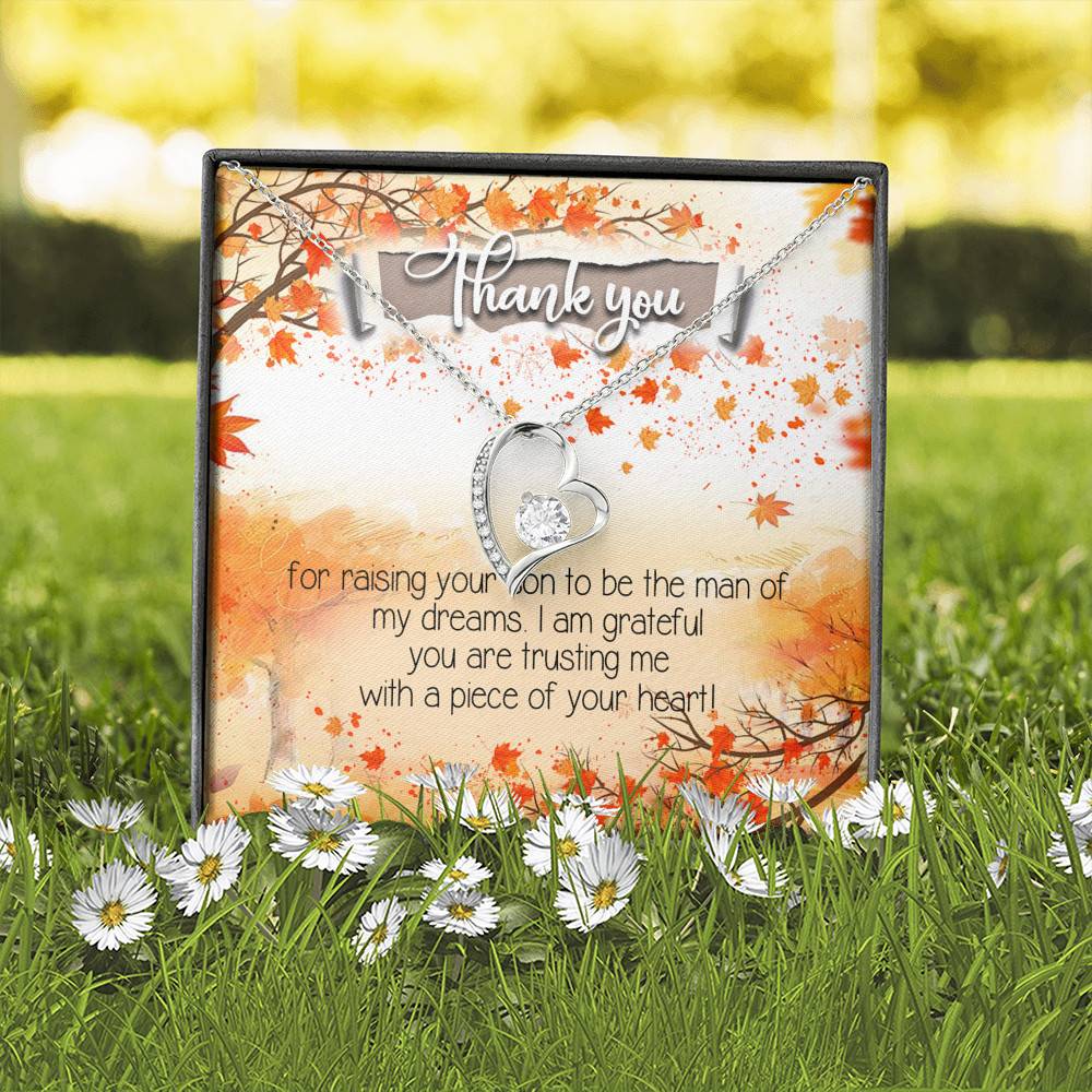 Thank You for Raising Your Son to Be the Man of My Dreams Mother-In-Law Forever Love Pendant Necklace Thank You for Raising Your Son to Be the Man of My Dreams Mother-In-Law Forever Love Pendant Necklace
