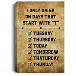 Drink Canvas, White, 0.75'' Framed Canvas Drink Canvas, White, 0.75'' Framed Canvas