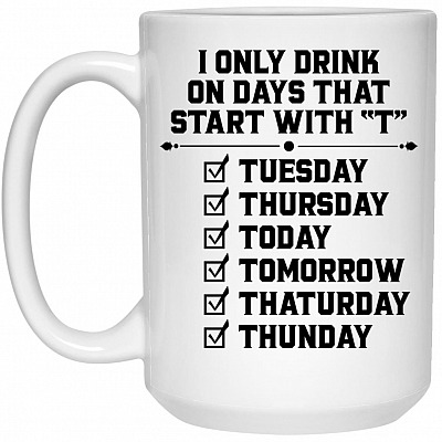 15 oz. White Mug