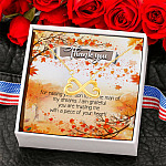 3NH. Raising your son Infinity Heart Necklace (Gold) 6