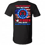 I Will Not Bow Down I Will Not ComplShirt, Black, V-Neck T-Shirt