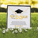 7UT. Graduation Gift Necklace (2) Infinity Heart Necklace (Gold) 2