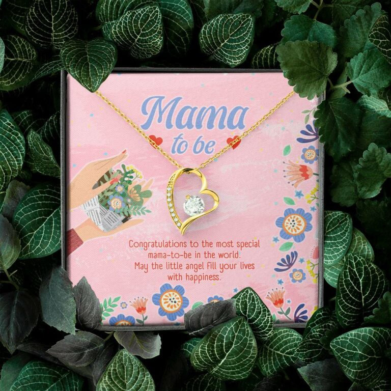 Mama to Be Gift Congratulations for Your New Baby Forever Love Pendant Necklace