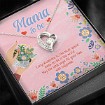 Mama to Be Gift Congratulations for Your New Baby Forever Love Pendant Necklace