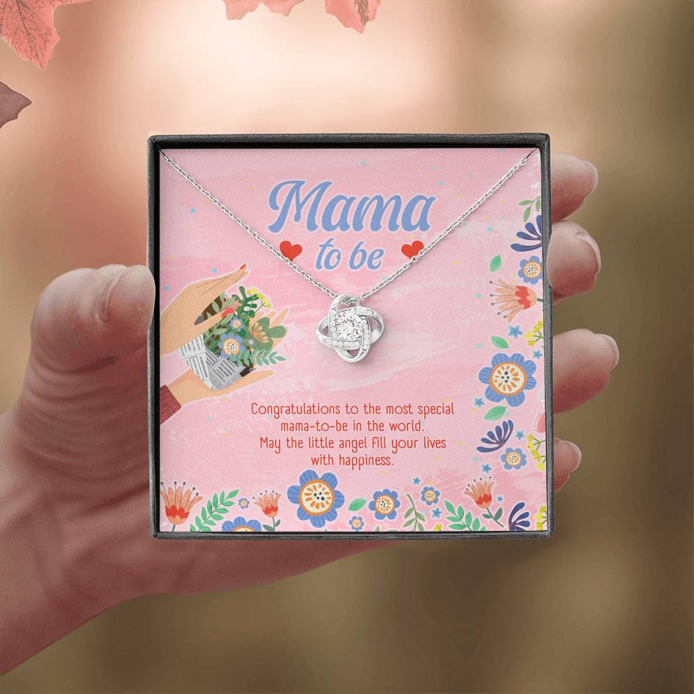 Mama to Be Gift Congratulations for Your New Baby Love Knot Pendant Necklace Mama to Be Gift Congratulations for Your New Baby Love Knot Pendant Necklace