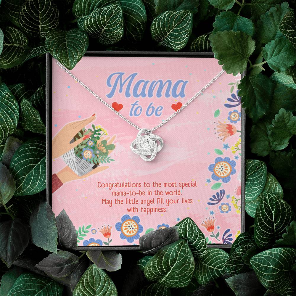 Mama to Be Gift Congratulations for Your New Baby Love Knot Pendant Necklace Mama to Be Gift Congratulations for Your New Baby Love Knot Pendant Necklace