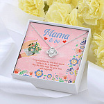 Mama to Be Gift Congratulations for Your New Baby Love Knot Pendant Necklace