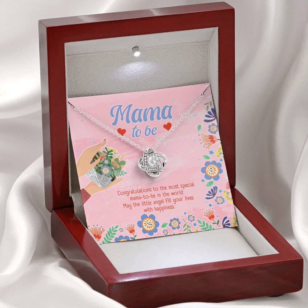 Mama to Be Gift Congratulations for Your New Baby Love Knot Pendant Necklace Mama to Be Gift Congratulations for Your New Baby Love Knot Pendant Necklace