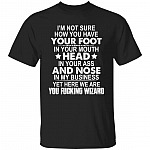Foot Shirt, Black, Unisex T-Shirt