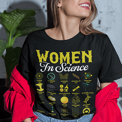 Alternative view of Women In Science T-Shirt - V-Neck Tee