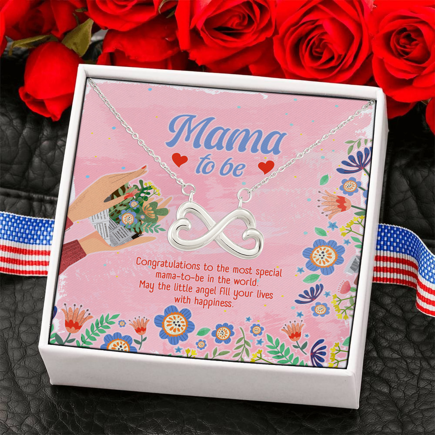 12KNG. Mama to be (4) Infinity Heart Necklace (Silver) 6