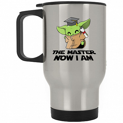 14 oz. Silver Travel Mug