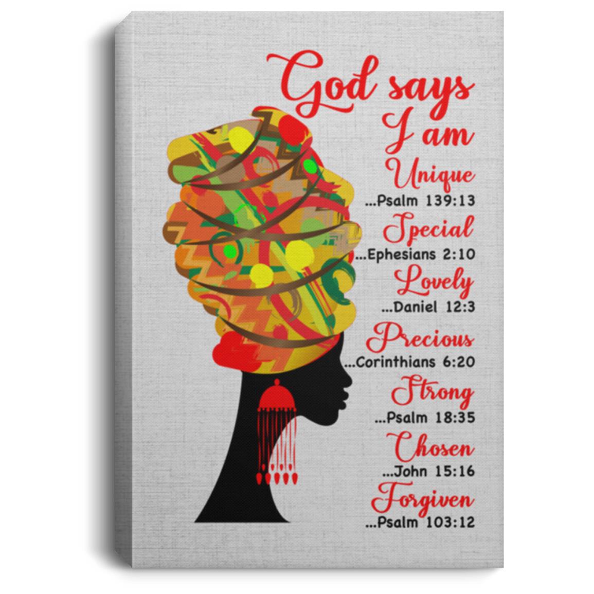God Say Canvas, White, 0.75'' Framed Canvas God Say Canvas, White, 0.75'' Framed Canvas