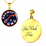 Norway Is In My DNA Luxury Circle Pendant Necklace - Bangle - Norway Lover Gifts