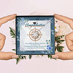 Graduation Compass Class Of 2021 Gift - Be Confident In Whatever Direction You Choose Love Knot Necklaces
