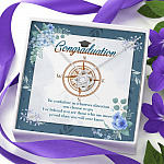 Graduation Compass Class Of 2021 Gift - Be Confident In Whatever Direction You Choose Love Knot Necklaces