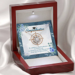 Graduation Compass Class Of 2021 Gift - Be Confident In Whatever Direction You Choose Love Knot Necklaces