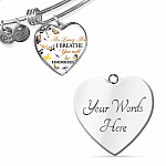 Personalized As Long As I Breathe You Will Be Remembered Heart Pendant Necklace - Memorial Customized Necklace