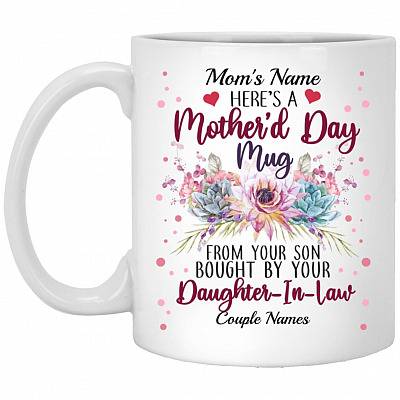 Personalized Daughter-In-Law Coffee Mug, White, 11 oz. White Mug