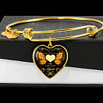 Personalized Photo I Will Carry You With Me Till I See You Again Heart Pendant Necklace