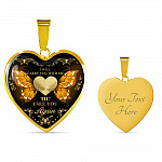 Personalized Photo I Will Carry You With Me Till I See You Again Heart Pendant Necklace