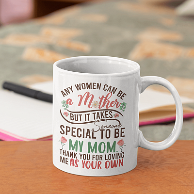 Alternative view of Thank You For Loving Me As Your Own Coffee Mug - Beer Stein - Water Bottle - Color Changing Mug