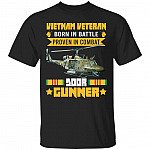 Vietnam Veteran Born In Battle Proven Ihirt, Black, Unisex T-Shirt