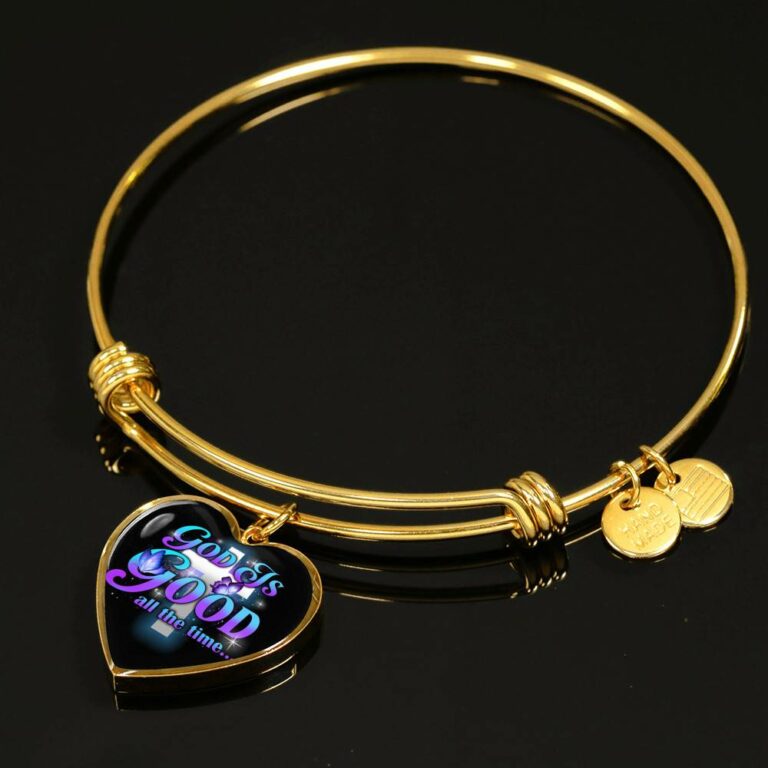 God Is Good All The Time Heart Pendant Necklace - Christian Jewelry Gift For Women
