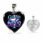God Is Good All The Time Heart Pendant Necklace - Christian Jewelry Gift For Women
