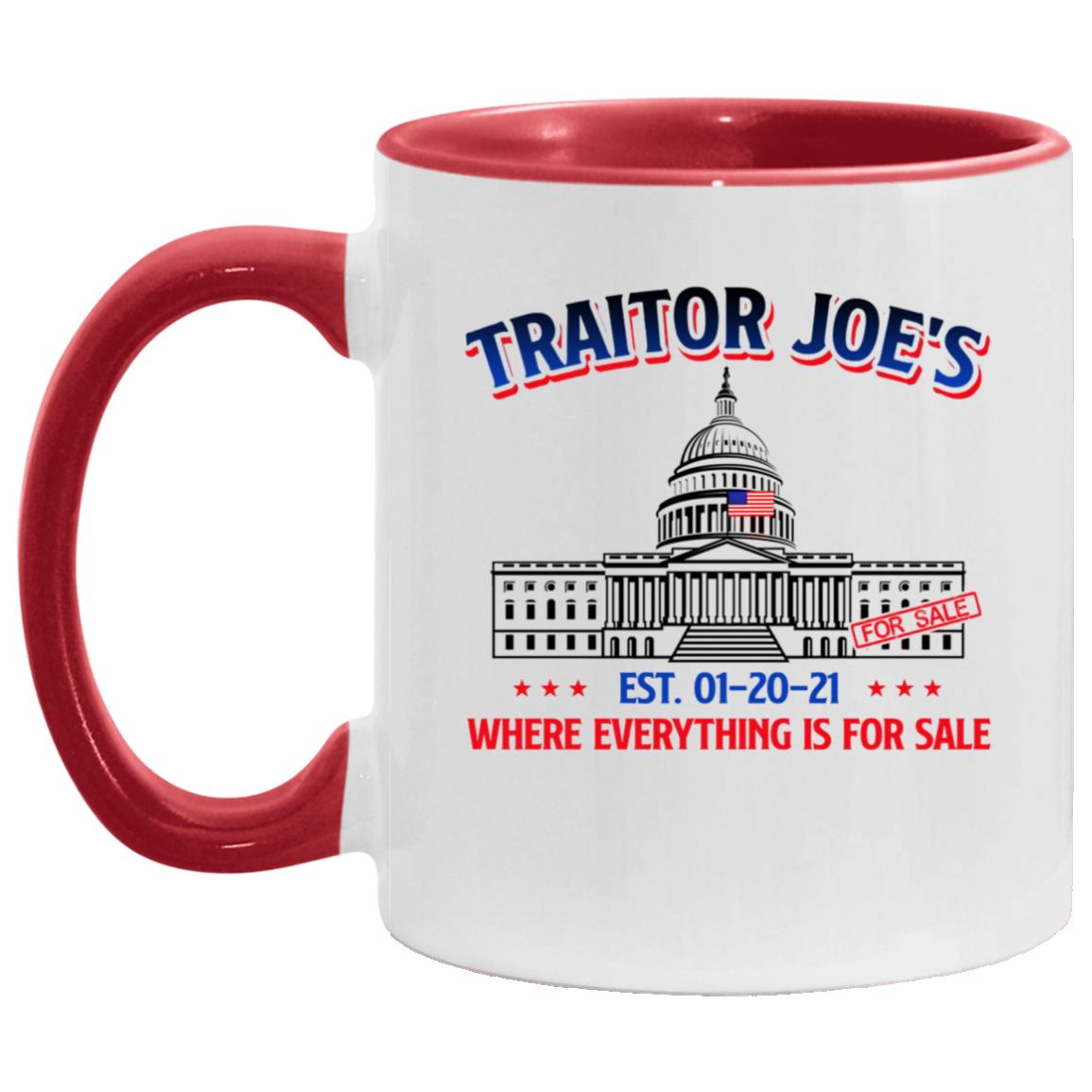 JOE ACCENT MUG, White/Red, 11 oz. Accent Mug JOE ACCENT MUG, White/Red, 11 oz. Accent Mug