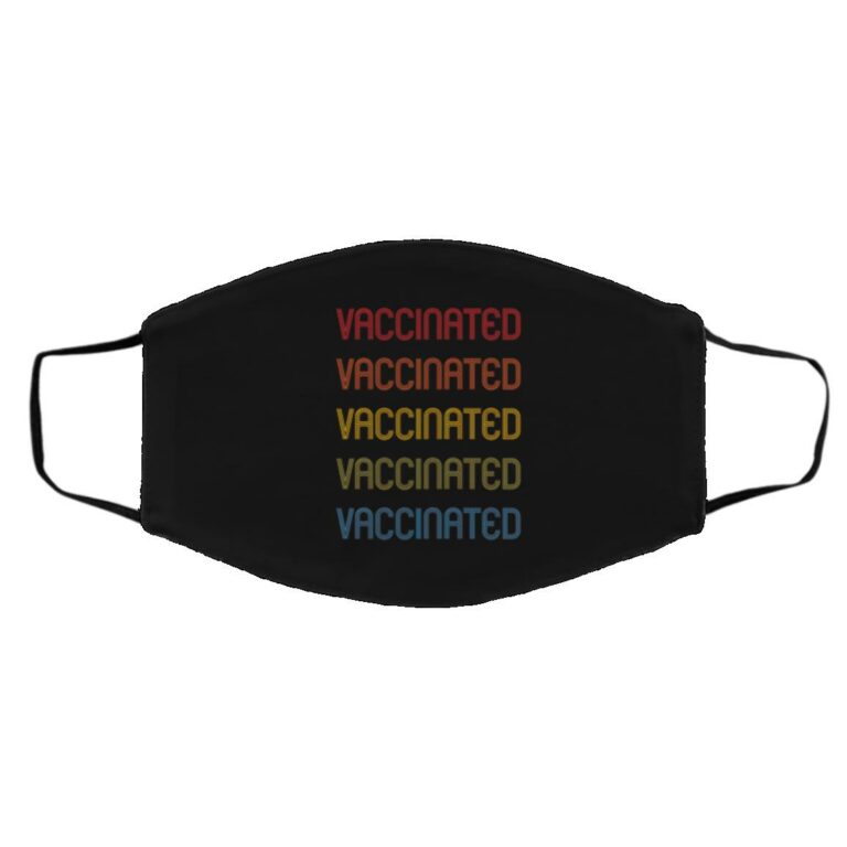 vaccine mask, Black, Cloth Face Cover – Medium/Large