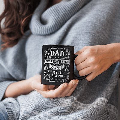 Alternative view of Dad The Man The Myth The Legend Coffee Mug - Father's Day Gift - Dad Life Travel Bottle