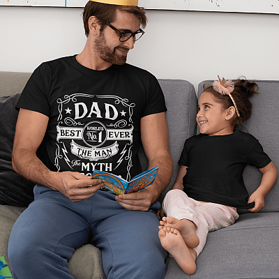 Alternative view of Dad The Man The Myth The Legend T-shirt - V-neck - Father's Day Shirt - Best Dad Ever Shirt