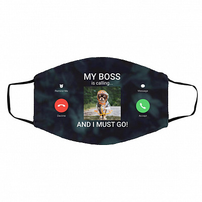 Custom Photo Mask, White, Cloth Face Cover – Medium/Large