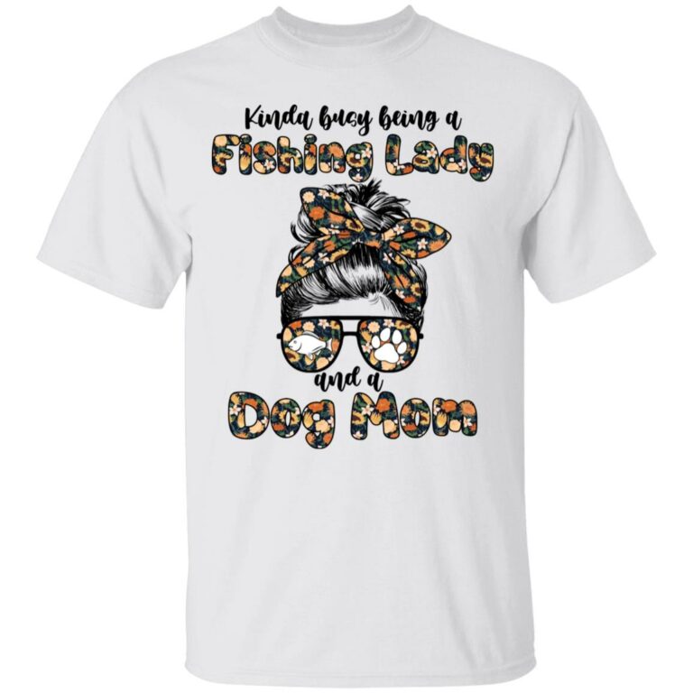 Fishing Lady Shirt, White, Unisex T-Shirt