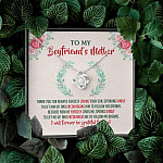 To My Boyfriend's Mother Thank You for Always Fiercely You Son Love Knot Necklace