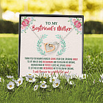 To My Boyfriend's Mother Thank You for Always Fiercely You Son Joined Interlocking Hearts Necklace To My Boyfriend's Mother Thank You for Always Fiercely You Son Joined Interlocking Hearts Necklace