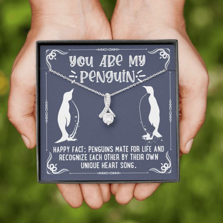 You Are My Penguin Alluring Beauty Pendant Necklace - Penguin Gift Necklace - Anniversary Gift Necklace