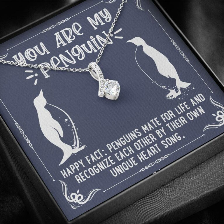 You Are My Penguin Alluring Beauty Pendant Necklace - Penguin Gift Necklace - Anniversary Gift Necklace