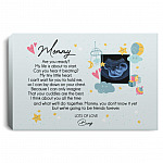 Custom Photo Mommy Are You, White, 0.75'' Framed Canvas Custom Photo Mommy Are You, White, 0.75'' Framed Canvas