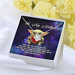 To My Mother Yoda One that Loved Me First Love Knot Necklace