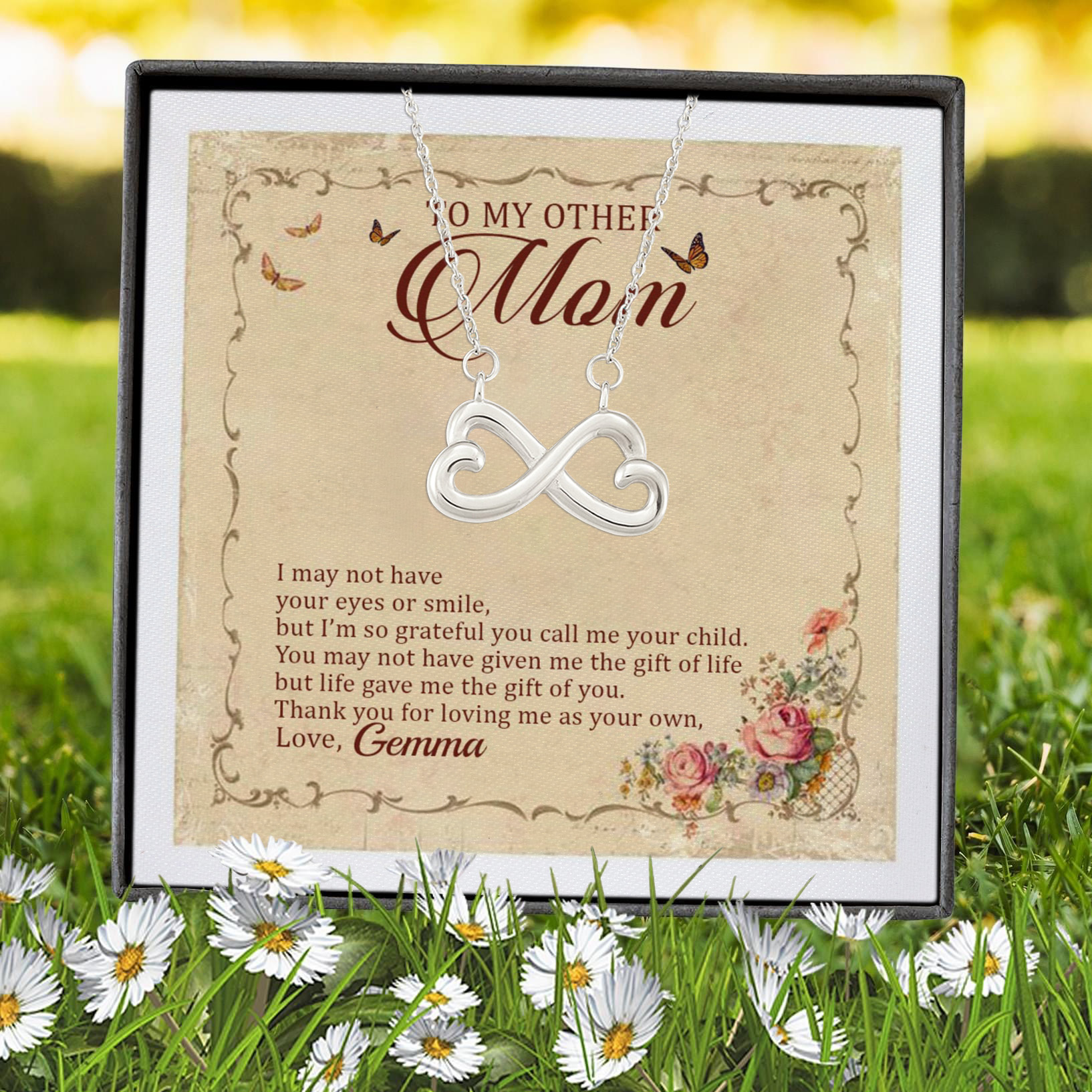 3O. Other Mom - sample Infinity Heart Necklace (Silver) 7