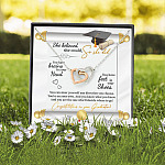 She Believed She Could So She Did Congratulations On Your Graduation Joined Interlocking Hearts Necklace