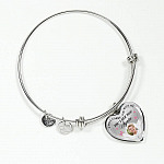 Personalized Custom Photo I Will Carry You With Me Till I See You Again Memorial Picture Heart Pendant Necklace
