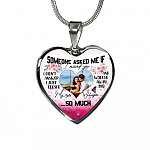 Personalized Photo Someone Asked Me If I Missed You I Didn't Answer Butterfly Luxury Heart Pendant Necklace - Bangle