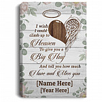 Personalized I Wish, White, 0.75'' Framed Canvas Personalized I Wish, White, 0.75'' Framed Canvas