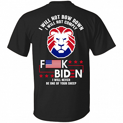 I Will Not Bow Down I Will Not C Shirt, Black, Unisex T-Shirt